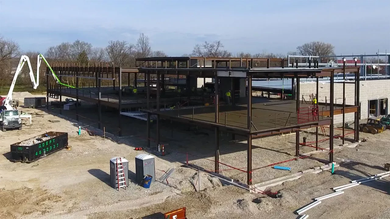 Forensic Science Center mid-construction