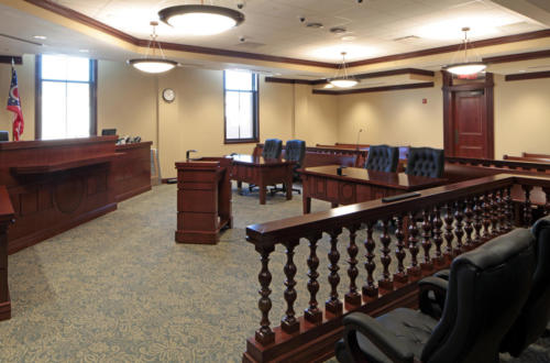 Lancaster Courthouse Court room